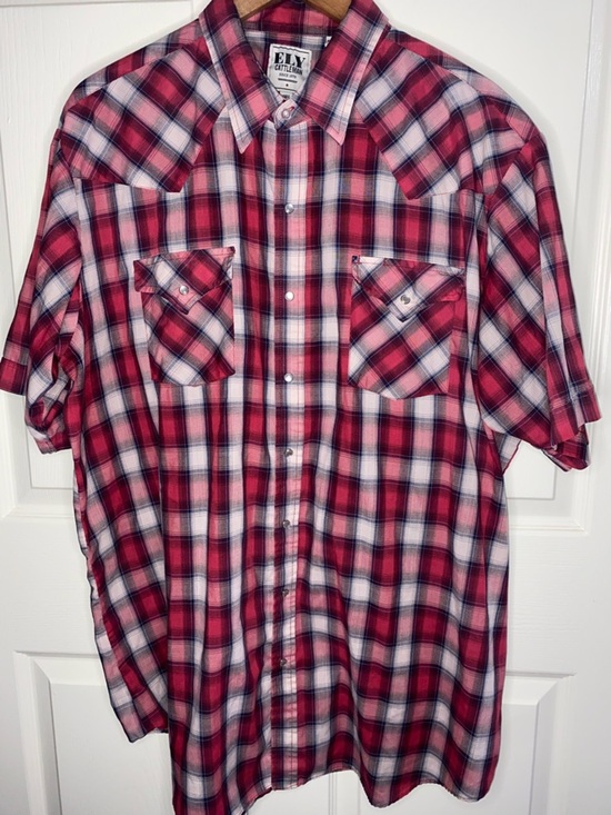 Ely Cattleman Other - Ely Cattleman Red Plaid Short-Sleeve Western Shirt, Line Dancing